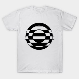 Geometric abstract cool black T-Shirt